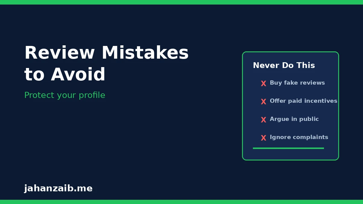Common Google review mistakes local businesses should avoid