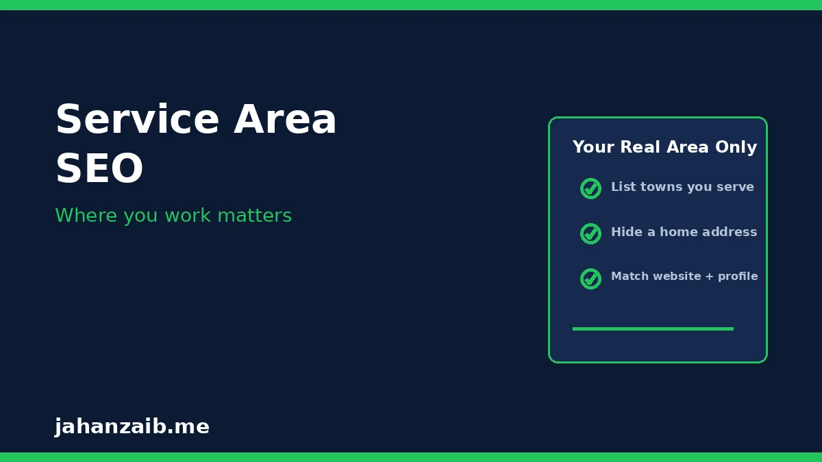 Service area SEO for local service businesses